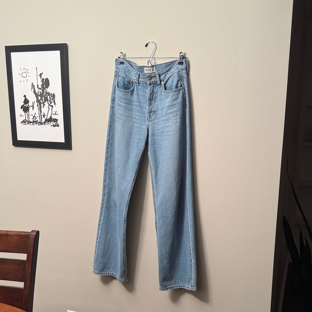 Etica Baggy Light Blue Wide Leg Jeans